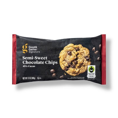 Signature Semi Sweet Chocolate Chips - 12oz - Good &#38; Gather&#8482;