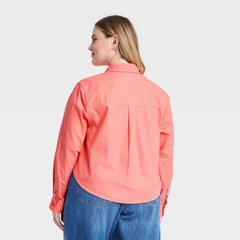 Women's Long Sleeve Collared Button-Down Shirt - Universal Thread™, 3 of 10