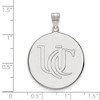 Black Bow Jewelry 14k White Gold Cincinnati Bearcats NCAA Extra Large Pendant - 2 of 3