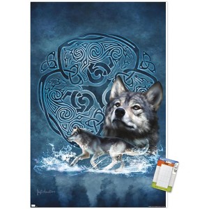 Trends International Brigid Ashwood - Celtic Wolf Unframed Wall Poster Prints - 1 of 4