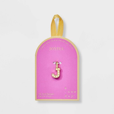 14K Gold Dipped Pearl Letter Charm - A New Day™ Gold