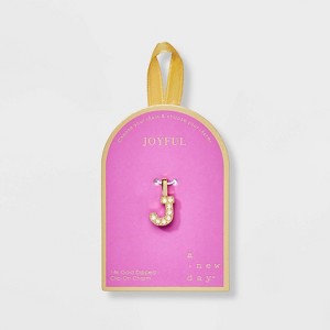 14K Gold Dipped Pearl Letter Charm - A New Day™ Gold - 1 of 2
