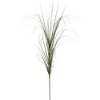 Artificial Grass Plant (24") - Vickerman: PVC Faux Curled Greenery, Indoor/Outdoor Decor, Round Black Plastic Pot - image 2 of 4