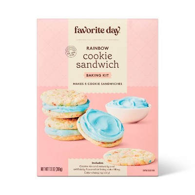Rainbow Cookie Sandwich Baking Kit - 13oz - Favorite Day™
