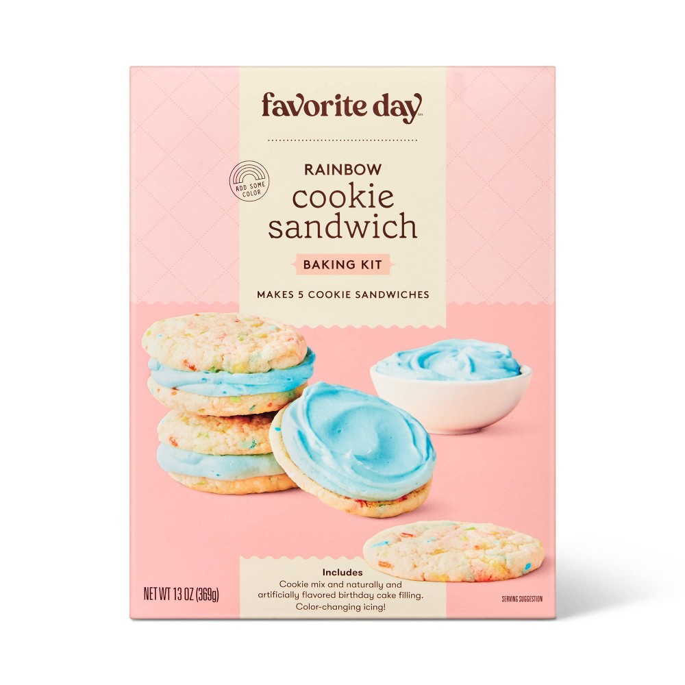 Rainbow Cookie Sandwich Baking Kit - 13oz - Favorite Day