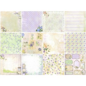 Wrapables 6x6 Decorative Single-Sided Scrapbook Paper for Arts & Crafts Projects, Scrapbooking, Card-Making - 1 of 4