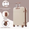 Vynxaria 5 Piece Hardside Luggage Set: 20/24/28in Expandable Suitcases + Duffel + Toiletry Bag with TSA Lock & Spinner Wheels - 4 of 4