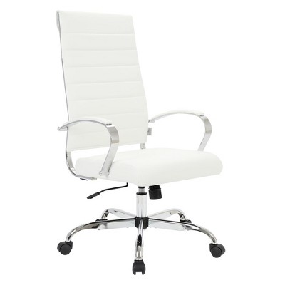 LeisureMod Benmar Modern High Back Leather Office Chair