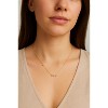 Hollywood Sensation 18K Gold Plated Sterling Silver Necklace with Three Round Cut 15.5 Inches Gold - 3 of 4