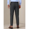 Lars Amadeus Men's Slim Fit Tapered Leg Flat Front Business Trousers Dress Pants - 3 of 4