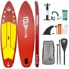 Garvee Inflatable Paddle Board for Adults, 11'×33" Stand up Paddle Board Inflatable Fishing Blow up Paddle Boards with Paddle, Pump, Backpack, Fin - 2 of 4