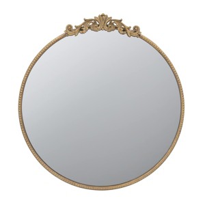 GlasFlength Decorative Wall Mirrors Baroque Inspired Full Length Mirror with Ornate Frame for Bathroom Living Room, Gold, 30"*1.5"*32" - 1 of 4