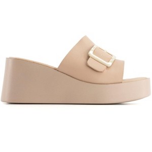 Andrea Women's Fashion Wedge Platform Slide Sandals 68310 - 1 of 4
