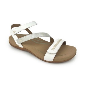 Aetrex Gabby Orthopedic Leather Arch Support Quarter Strappy Sandals For Women - 1 of 4