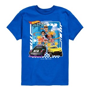 Boys' - Hot Wheels - Let's Race Characters with Cars Short Sleeve Graphic T-Shirt - 1 of 4