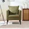 Lyngins Modern Upholstered Arm Accent Chair with Pillow,Lounge Reading Chair for Living Room,Bedroom,Apartment - 2 of 4