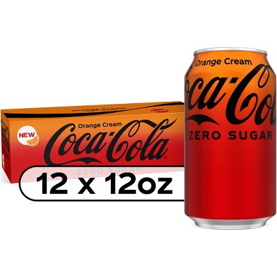 Coca-Cola Zero Sugar Orange Cream Soda - 12pk/12 fl oz Cans