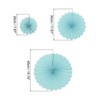 Unique Bargains Paper Decorative Festive Durable Hanging Paper Fans with Clip 12 Pcs - image 2 of 4