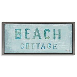 Stupell Industries Rustic Beach Cottage Watercolor, 31" x 14" - 1 of 4
