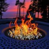 VEVOR Fire Glass, 10 LBS / 4.5 KG High-Temperature Resistant Fireplace Rocks, 1/2-Inch / 12.7 mm Reflective Firepit Glass Rock, Copper + Clear + Gold - 2 of 4