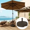 Outsunny Round Patio Umbrella Base Holder Outdoor Umbrella Stand, Filled Up to 62lbs with Stand or 51lbs with Water for Garden Poolside - 3 of 4