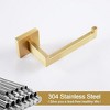 Ridstar 304 Stainless Steel Wall-Mounted Toilet Paper Holder for Bathrooms and Kitchens-Gold - 2 of 4