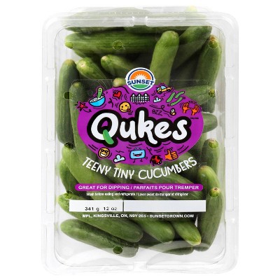Sunset Qukes Tiny Mighty Cucumbers - 12oz