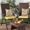 Kensington Garden 2pk 17"x17" Square Outdoor Throw Pillows - 4 of 4