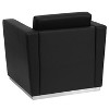 Flash Furniture HERCULES Trinity Series Contemporary Black LeatherSoft Chair with Stainless Steel Base - 2 of 2