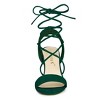 Allegra K Women's Back to College Lace Up Block High Heels Sandals - 3 of 4