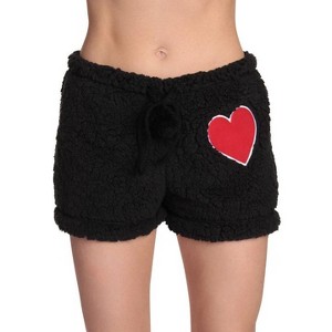 Just Love Womens Plush Faux Sherling Soft Pajama Shorts - PJ Bottoms Sleepwear - 1 of 3