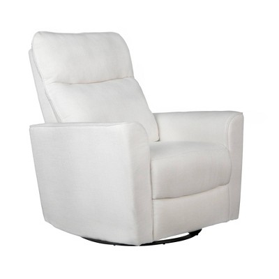 Second Story Home Soho Swivel Recliner Chair - White