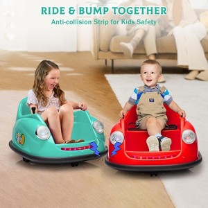 12V Kids Electric Bumper Car with 2.4G Remote Control, 360° Spinning, Music & LED Lights, Safety Bumper for Ages 2-5 Years - 1 of 4