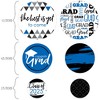 Big Dot of Happiness 2025 Blue Graduation Party Giant Circle Confetti - Party Decorations - Large Confetti 27 Count - 2 of 4