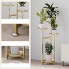 Plant Shelving Multi-Layer Flower Pot Holder Corner Metal Flower Pot Stands Heavy Duty Plant Shelf - 3 of 4