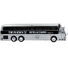 1969 Eagle Model 05 Coach Bus "The Playboy Hotel & Casino" Silver and Black 1/87 (HO) Diecast Model by Iconic Replicas - 2 of 4