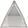 vidaXL Rabbit Cage Gray 79.3 in.x31.7 in.x28 in. Galvanized Steel - 4 of 4
