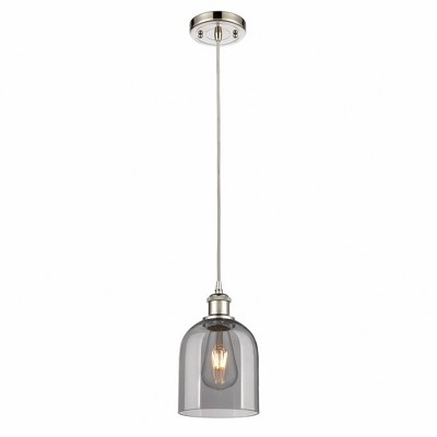 Bella - 1 Light Cord Hung Mini Pendant In Industrial Style-9.5 Inches Tall and 5.5 Inches Wide