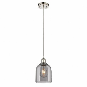 Bella - 1 Light Cord Hung Mini Pendant In Industrial Style-9.5 Inches Tall and 5.5 Inches Wide - 1 of 1