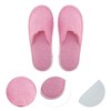 Unique Bargains Linen Closed Toe Slippers Disposable Slippers 1 Pair - 3 of 4