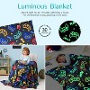 Joyfy Gaming Blanket Glow in The Dark Gamer Gifts for Boys Age 2-12 Years Old, Soft Cozy Flannel Kids Throw Blanket, Birthday Bedroom Decor Grey 50x60 - 4 of 4