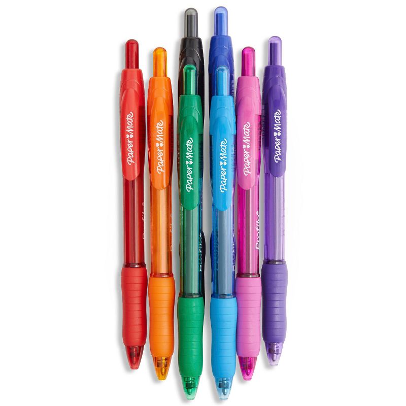 Paper Mate Profile 8pk Ballpoint Pens 1.4mm Bold Tip Multicolored, 4 of 10