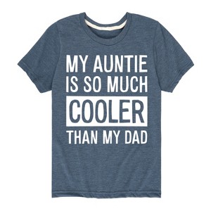 Boys' - Instant Message - My Auntie Is So Much Cooler Short Sleeve Graphic T-Shirt - 1 of 4