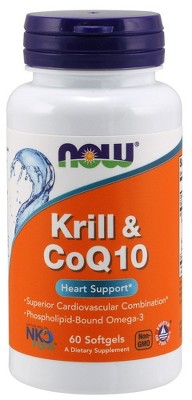 Krill & CoQ10 by Now Foods  -  60 Softgel