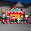 Gemmy Giant Christmas Inflatable Peanuts Gang Stage Scene, 7 ft Tall, Multi - 2 of 4