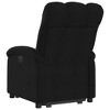 vidaXL Electric Stand up Massage Recliner - Black Fabric Power Lift Armchair with Vibration, Adjustable Footrest/Backrest - 4 of 4
