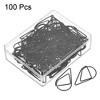 Unique Bargains Drop-Shaped Decorative Bookmark Metal Small Size Paper Clip 100 Pcs - 3 of 4
