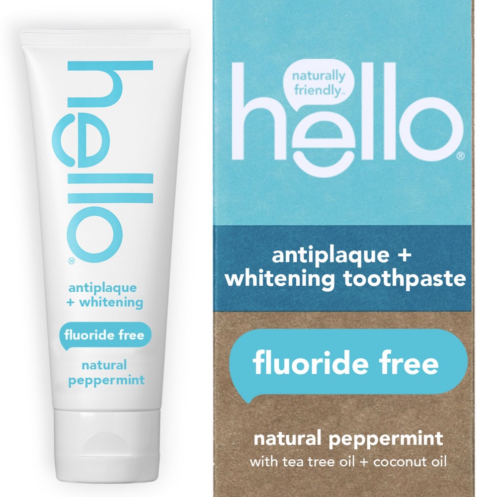 Photos - Toothpaste / Mouthwash hello Antiplaque and Whitening Fluoride-Free Toothpaste - 4.7oz