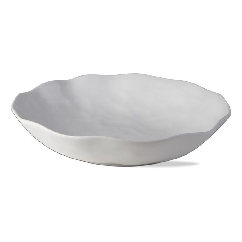 tagltd Formoso White Stoneware Serving Bowl Dinnerware Serving Dish Dishwasher Safe 14.0 inch, 12 oz., 1 of 4