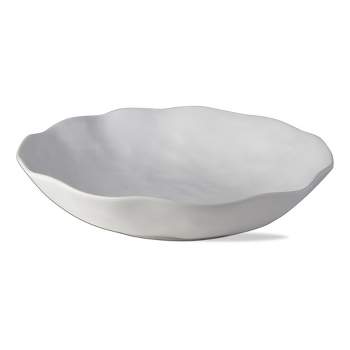 tagltd Formoso White Stoneware Serving Bowl Dinnerware Serving Dish Dishwasher Safe 14.0 inch, 12 oz.
